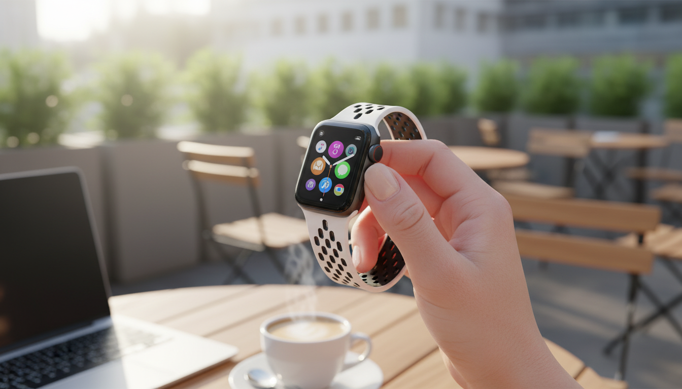 Magnetic Silicone Apple Watch Band: Quick Fit, Breathable