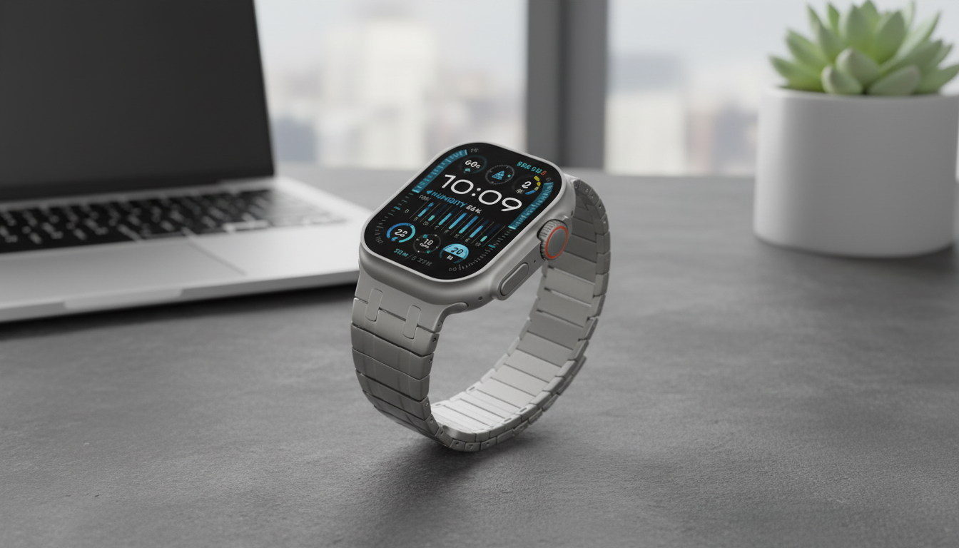 Magnetic Stainless Steel Apple Watch Band: Fit & Style
